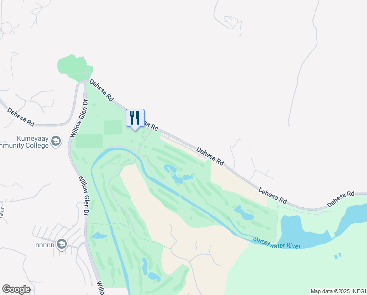 map of restaurants, bars, coffee shops, grocery stores, and more near 3183 Dehesa Road in El Cajon