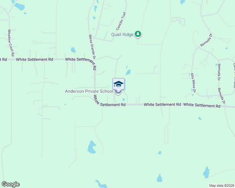 map of restaurants, bars, coffee shops, grocery stores, and more near 14900 White Settlement Road in Fort Worth