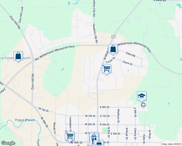 map of restaurants, bars, coffee shops, grocery stores, and more near 1830 Sandpiper Drive in Weatherford