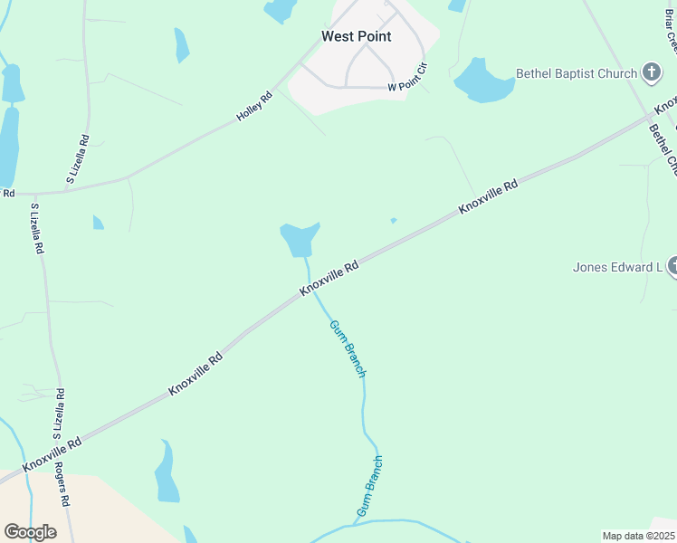 map of restaurants, bars, coffee shops, grocery stores, and more near 7980 Knoxville Road in Lizella
