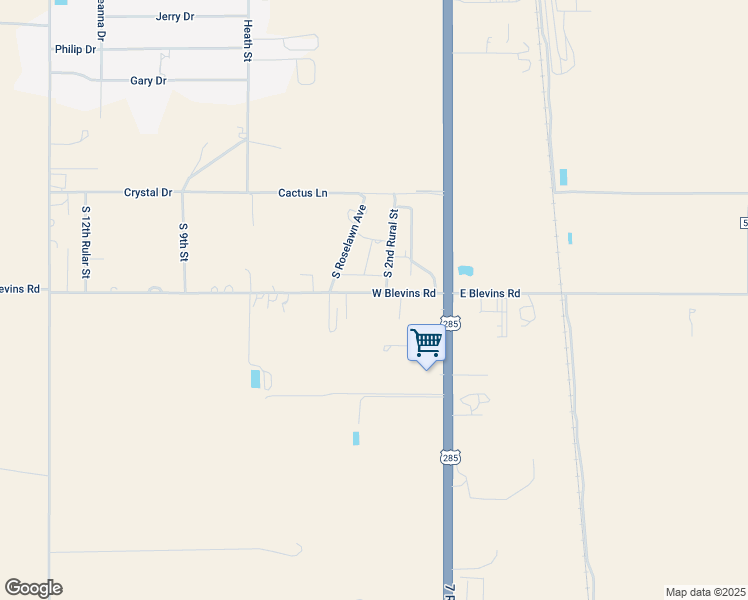 map of restaurants, bars, coffee shops, grocery stores, and more near 17 West Blevins Road in Artesia