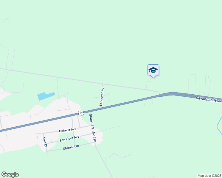 map of restaurants, bars, coffee shops, grocery stores, and more near 5651 Old Jacksonboro Road in Ravenel