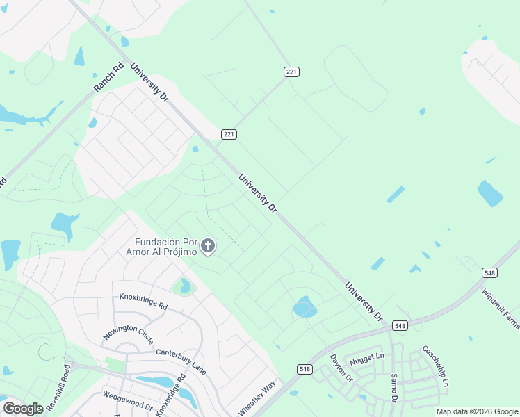 map of restaurants, bars, coffee shops, grocery stores, and more near 15560 University Drive in Forney