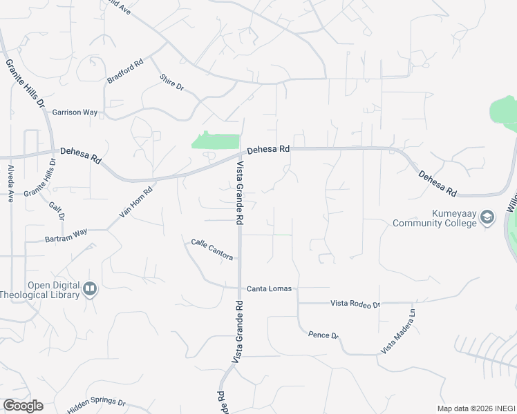 map of restaurants, bars, coffee shops, grocery stores, and more near 897 Vista Grande Road in El Cajon
