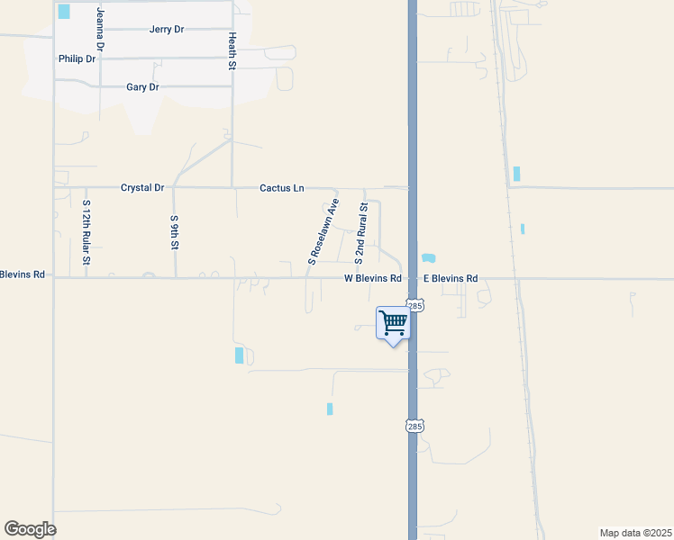map of restaurants, bars, coffee shops, grocery stores, and more near 17 West Blevins Road in Artesia