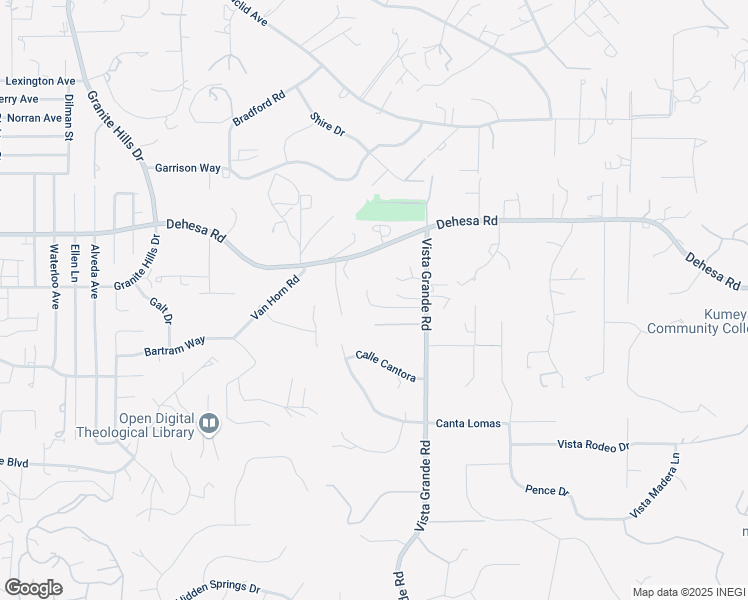 map of restaurants, bars, coffee shops, grocery stores, and more near 802 Vista Grande Road in El Cajon