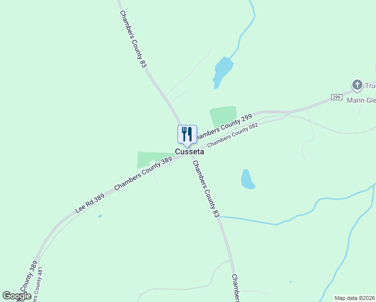 map of restaurants, bars, coffee shops, grocery stores, and more near in Cusseta