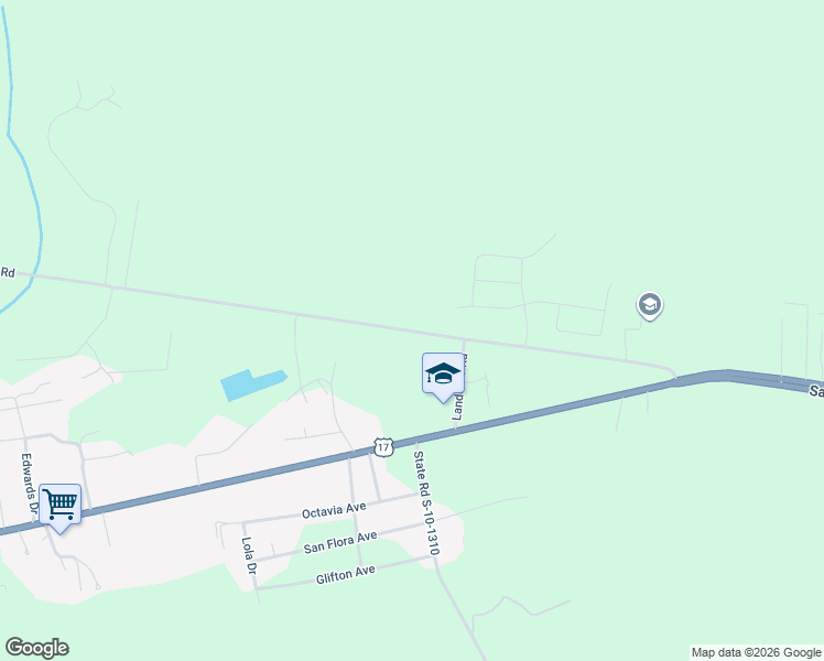 map of restaurants, bars, coffee shops, grocery stores, and more near 5750 Old Jacksonboro Road in Ravenel