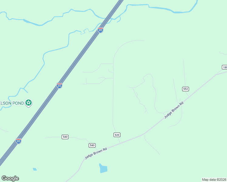 map of restaurants, bars, coffee shops, grocery stores, and more near County Road 539 in Valley