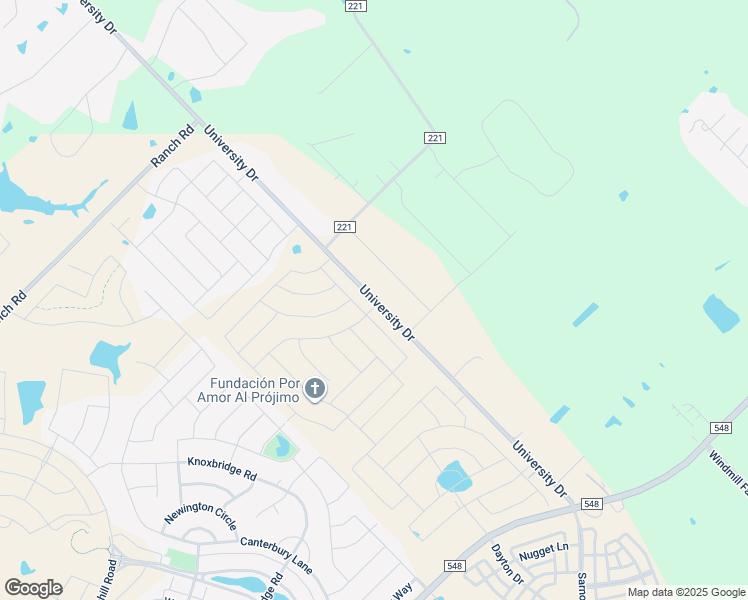 map of restaurants, bars, coffee shops, grocery stores, and more near 15672 University Drive in Forney