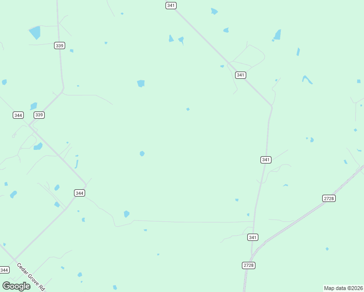 map of restaurants, bars, coffee shops, grocery stores, and more near 15151-15429 County Road 341 in Terrell