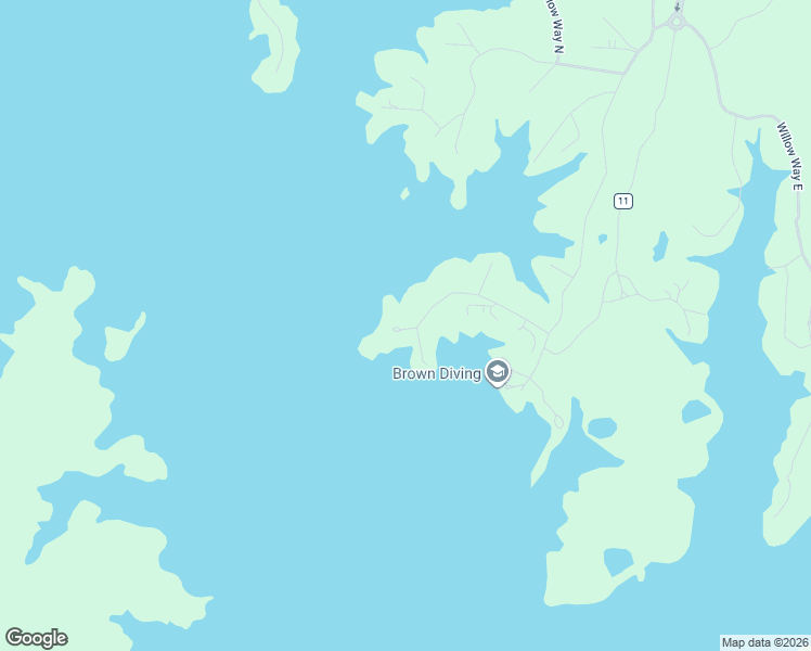 map of restaurants, bars, coffee shops, grocery stores, and more near South Point Drive in Alexander City