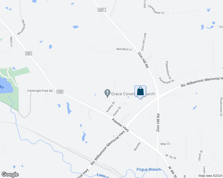 map of restaurants, bars, coffee shops, grocery stores, and more near 110 Hall Street in Weatherford