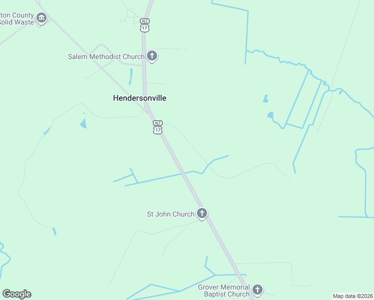 map of restaurants, bars, coffee shops, grocery stores, and more near 7635 Hendersonville Highway in Yemassee