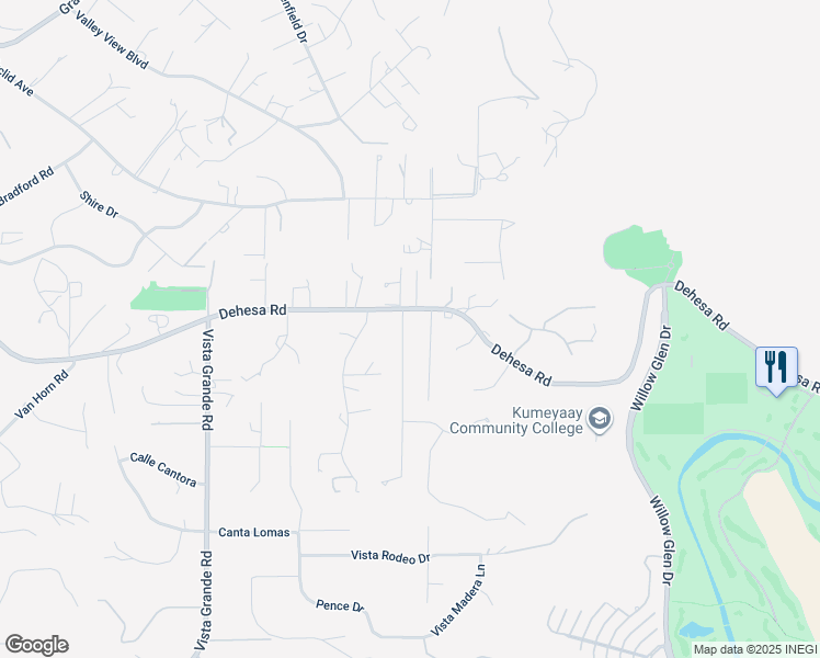 map of restaurants, bars, coffee shops, grocery stores, and more near 719 Singing Trails Drive in El Cajon