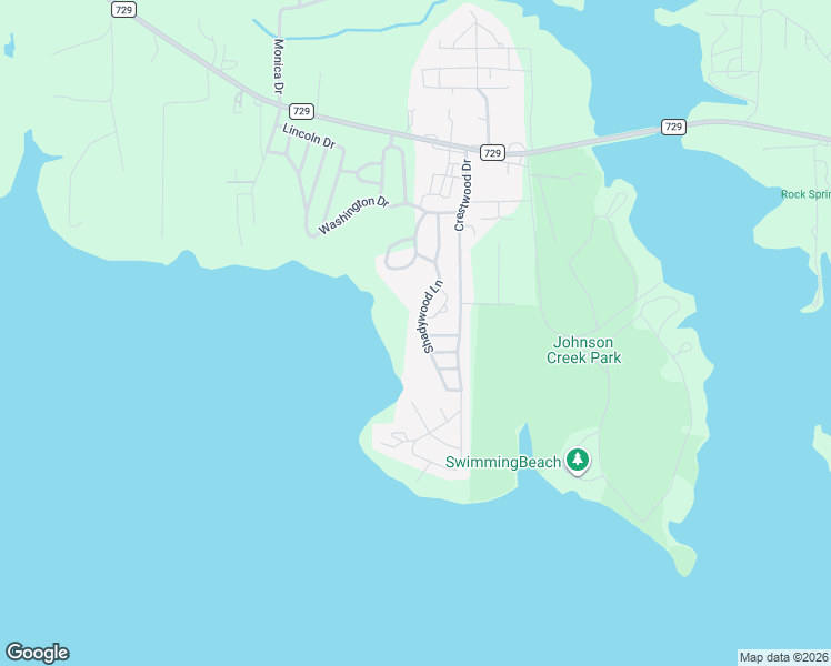 map of restaurants, bars, coffee shops, grocery stores, and more near 526 Shadywood Lane in Avinger