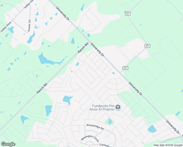 map of restaurants, bars, coffee shops, grocery stores, and more near 16013 University Drive in Forney