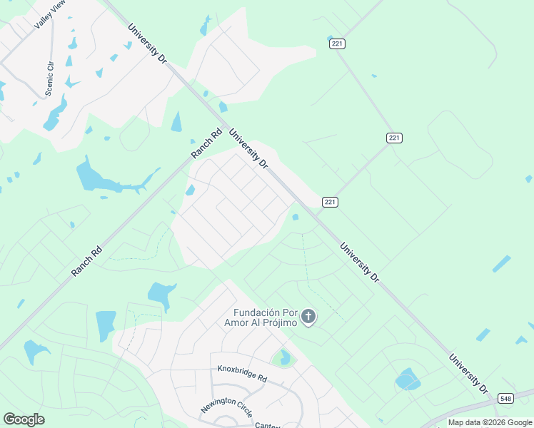 map of restaurants, bars, coffee shops, grocery stores, and more near 16018 University Drive in Forney