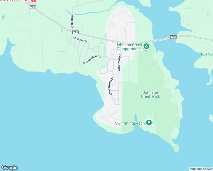 map of restaurants, bars, coffee shops, grocery stores, and more near 467 Shadywood Lane in Avinger