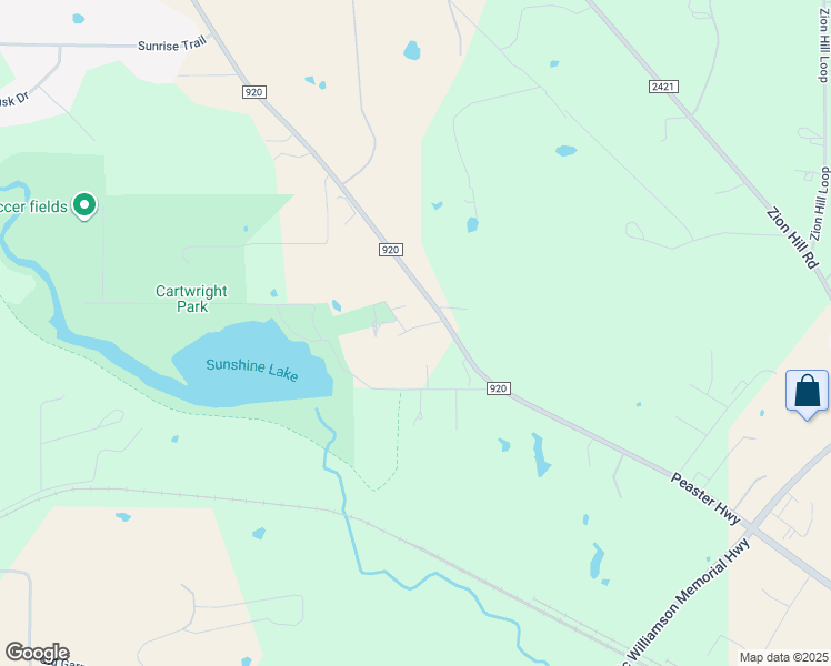 map of restaurants, bars, coffee shops, grocery stores, and more near 2161 Farm to Market 920 in Weatherford