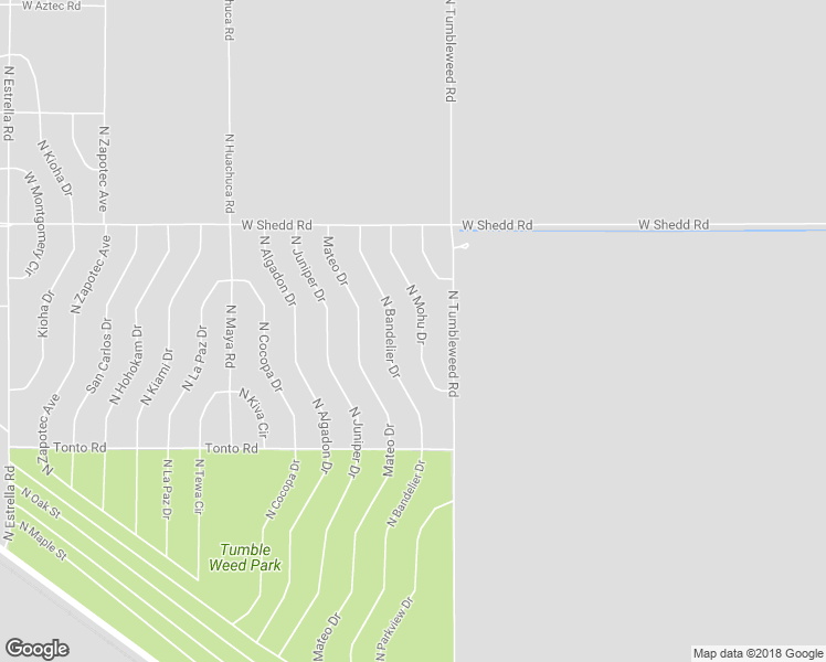 map of restaurants, bars, coffee shops, grocery stores, and more near 3740 North Mohu Drive in Eloy