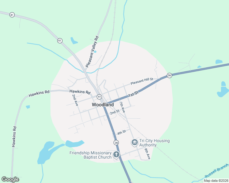map of restaurants, bars, coffee shops, grocery stores, and more near 32 7th Avenue in Woodland