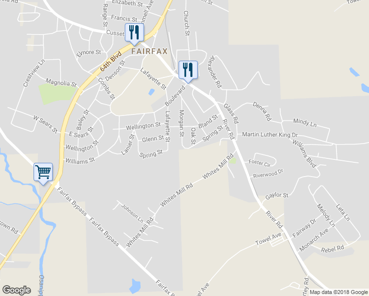 map of restaurants, bars, coffee shops, grocery stores, and more near 298 Morgan Street in Valley