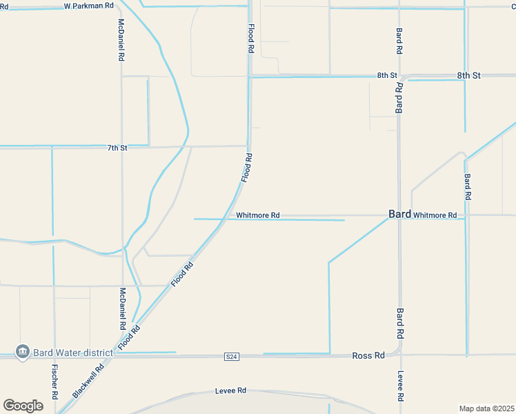 map of restaurants, bars, coffee shops, grocery stores, and more near Whitmore Road in Bard