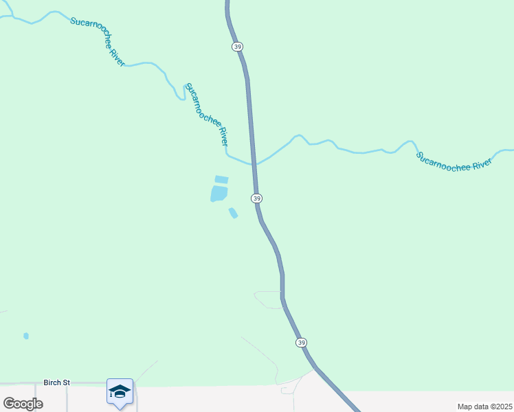 map of restaurants, bars, coffee shops, grocery stores, and more near 15849 Mississippi 39 in De Kalb