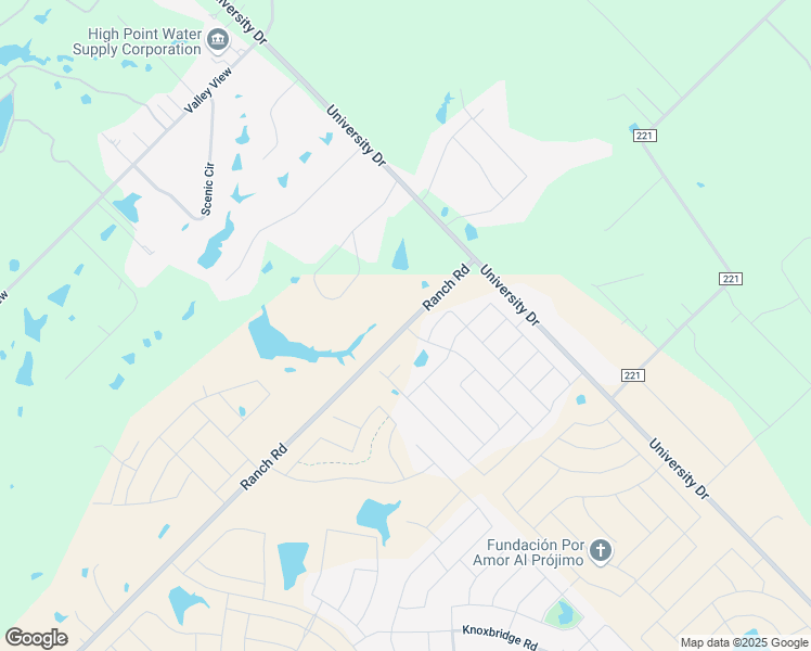 map of restaurants, bars, coffee shops, grocery stores, and more near 16416 Ranch Road in Forney