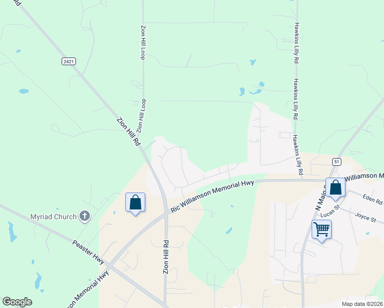 map of restaurants, bars, coffee shops, grocery stores, and more near 905 Zion Hill Road in Weatherford