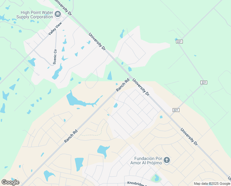 map of restaurants, bars, coffee shops, grocery stores, and more near 16416 Ranch Road in Forney