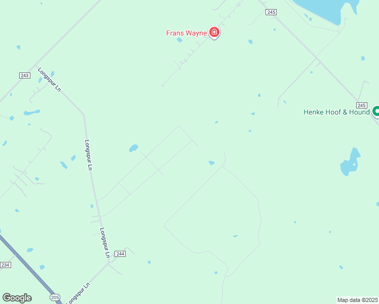 map of restaurants, bars, coffee shops, grocery stores, and more near 15264 Saddle Ridge Circle in Terrell