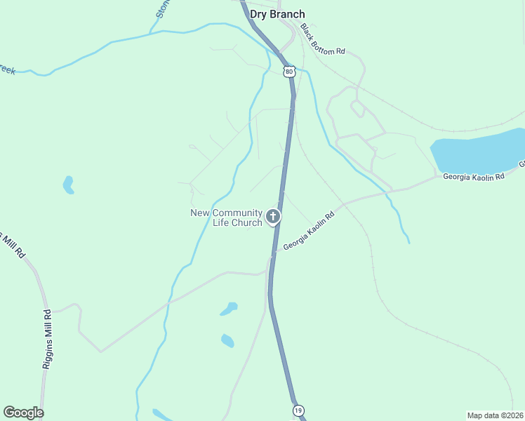 map of restaurants, bars, coffee shops, grocery stores, and more near Watson Dairy Road in Dry Branch