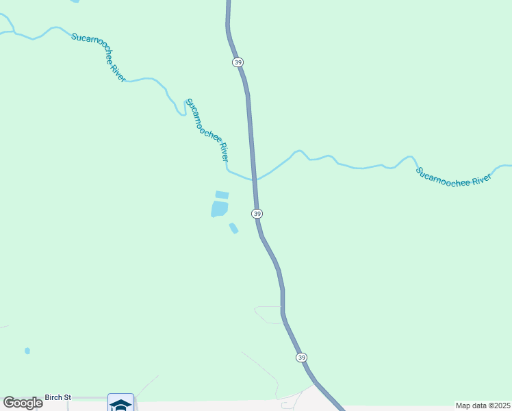 map of restaurants, bars, coffee shops, grocery stores, and more near 15849 Mississippi 39 in De Kalb