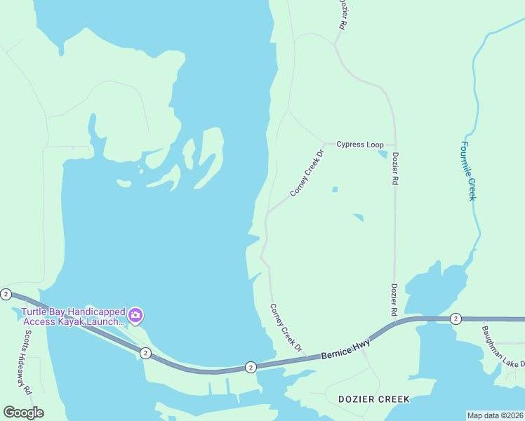 map of restaurants, bars, coffee shops, grocery stores, and more near 113 Oliver Lenard Road in Farmerville