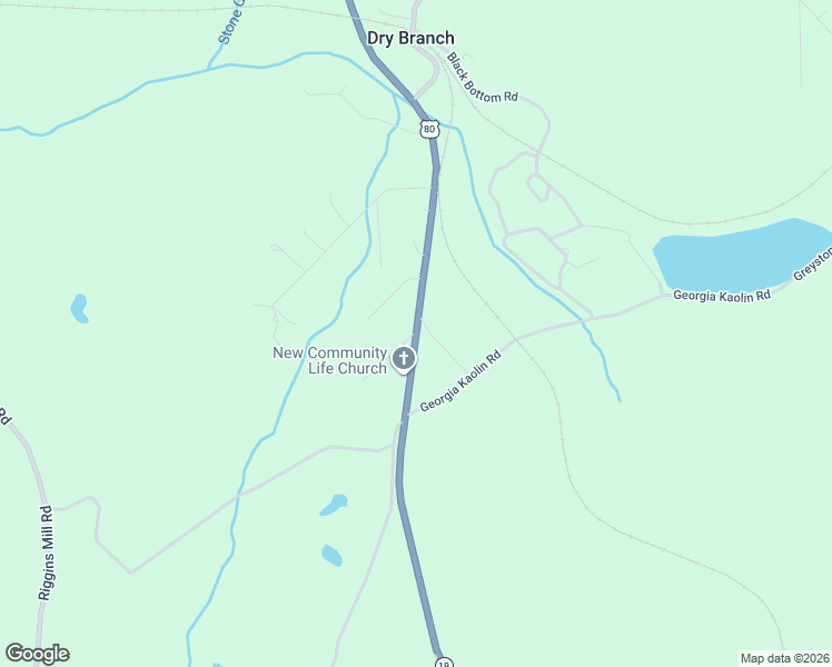 map of restaurants, bars, coffee shops, grocery stores, and more near 44 Knollwood Road in Dry Branch