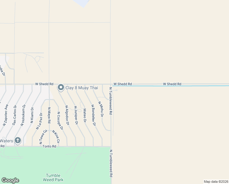 map of restaurants, bars, coffee shops, grocery stores, and more near 3930 North Tumbleweed Road in Eloy
