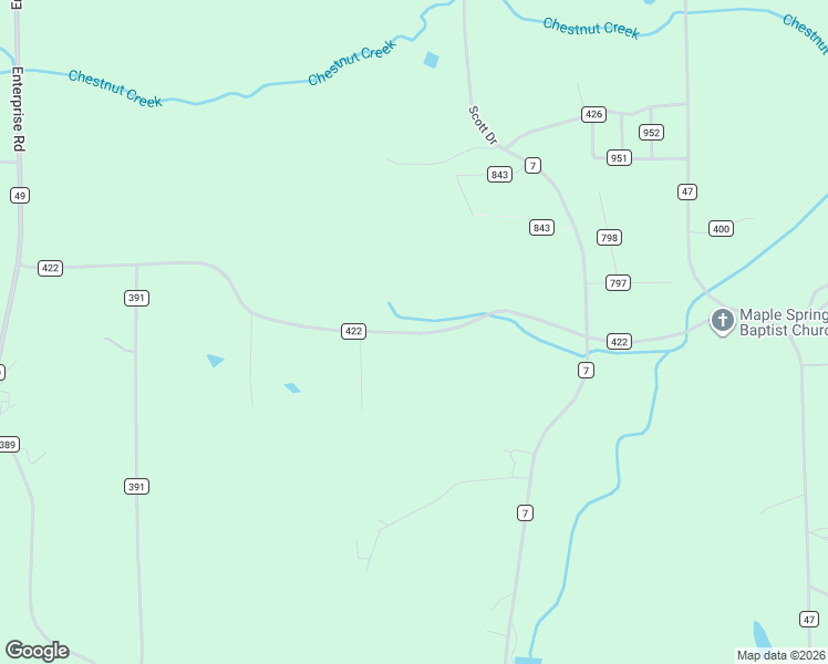 map of restaurants, bars, coffee shops, grocery stores, and more near 935 County Road 422 in Clanton