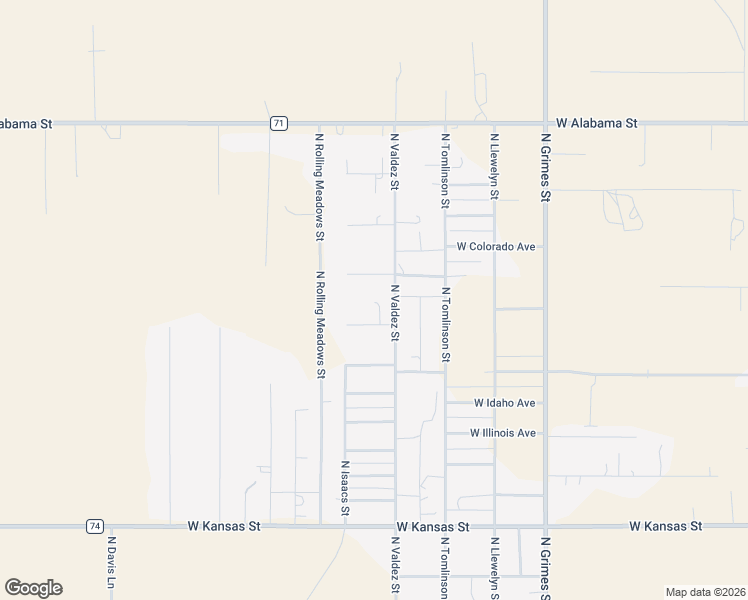 map of restaurants, bars, coffee shops, grocery stores, and more near 1205 West Roanway Street in Hobbs
