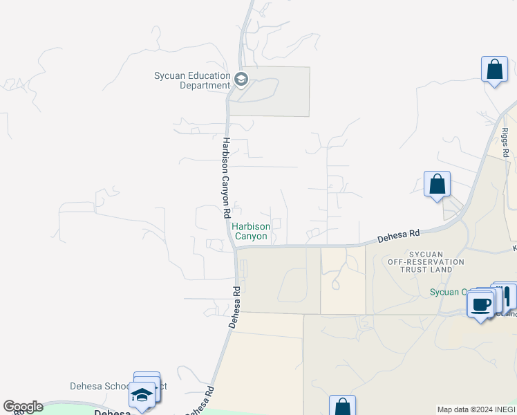 map of restaurants, bars, coffee shops, grocery stores, and more near 5139 Dehesa Road in El Cajon