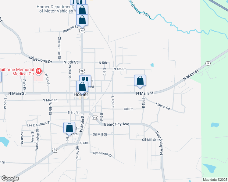 240 North Main Street, Homer LA Walk Score