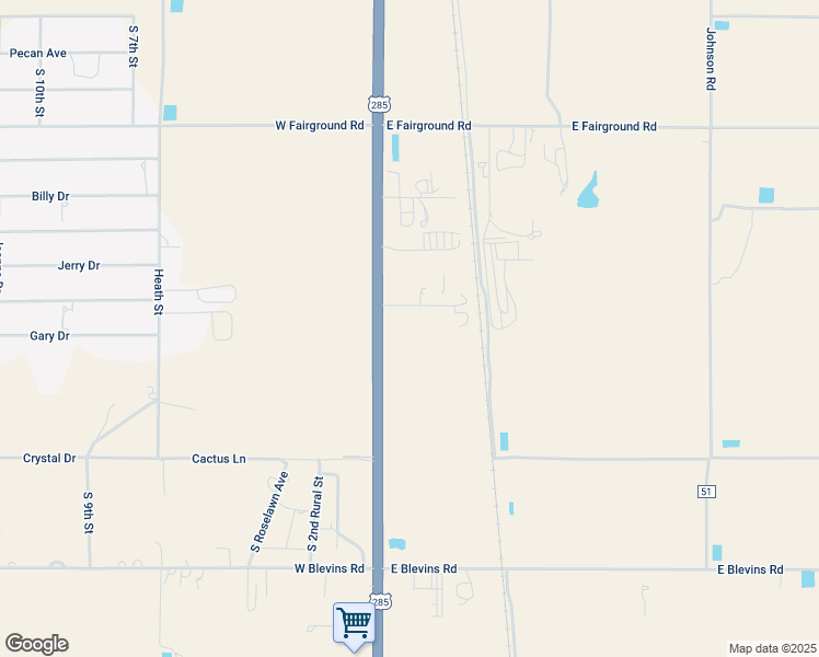 map of restaurants, bars, coffee shops, grocery stores, and more near 11 Bullsnake Road in Artesia
