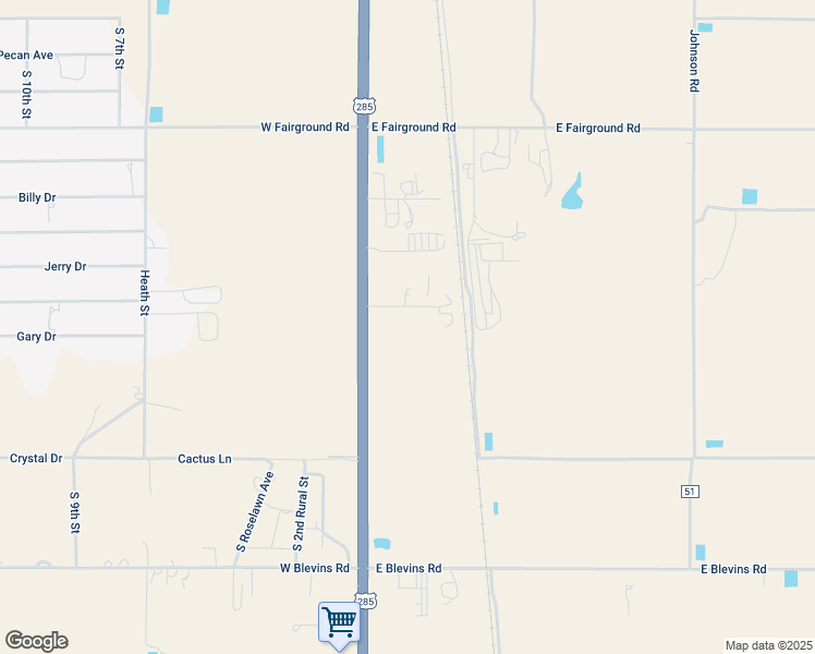 map of restaurants, bars, coffee shops, grocery stores, and more near 11 Bullsnake Road in Artesia