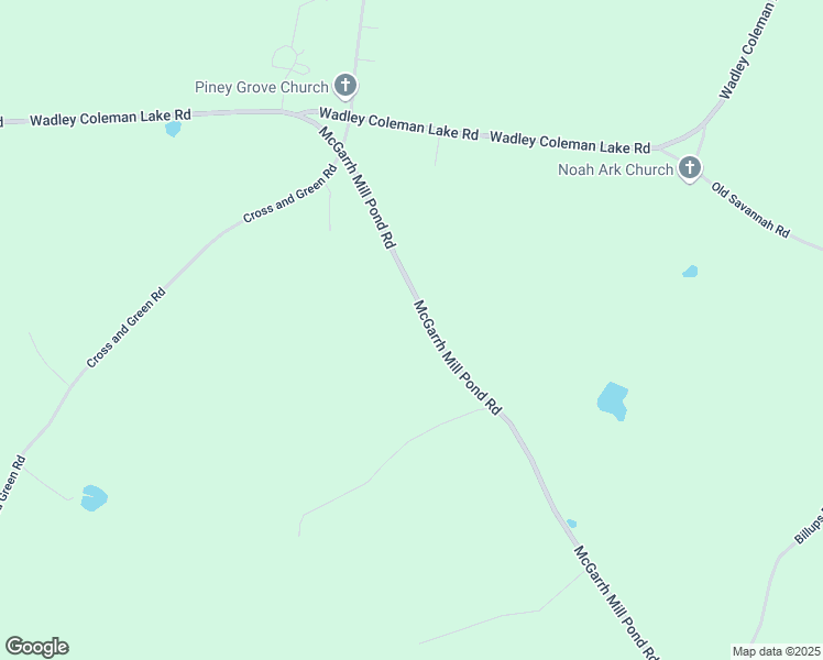 map of restaurants, bars, coffee shops, grocery stores, and more near 1236-1254 McGarrh Mill Pond Road in Midville