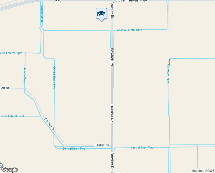 map of restaurants, bars, coffee shops, grocery stores, and more near 1951 Bowker Road in El Centro