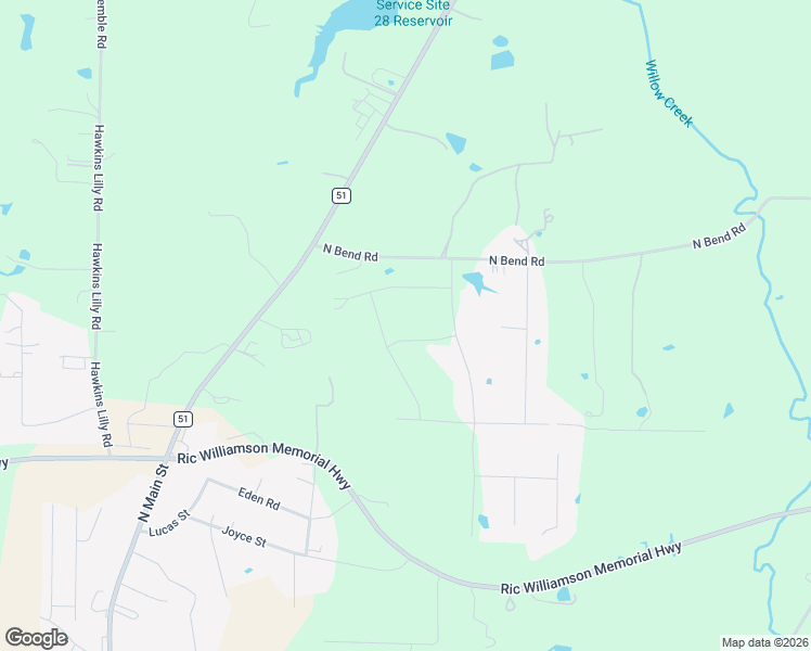 map of restaurants, bars, coffee shops, grocery stores, and more near 107 Big Oak Lane in Weatherford