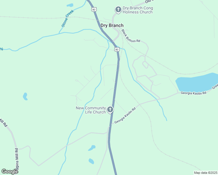map of restaurants, bars, coffee shops, grocery stores, and more near 52 Lewis Drive in Dry Branch