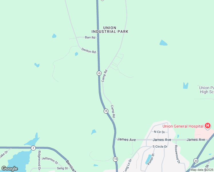 map of restaurants, bars, coffee shops, grocery stores, and more near 1118 Camp Road in Farmerville