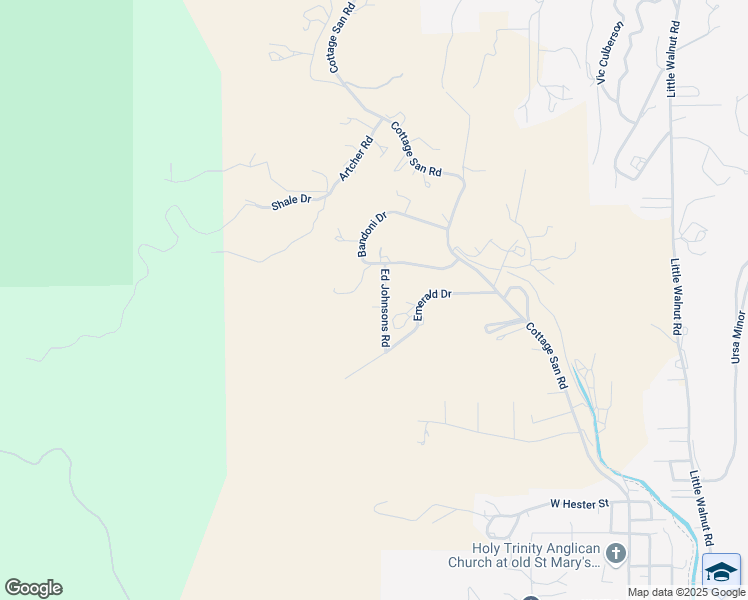map of restaurants, bars, coffee shops, grocery stores, and more near Ed Johnson Road in Silver City